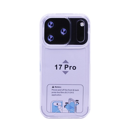 Hard Silicone Case for Apple iPhone 17 Pro Transparent